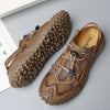 Men’s Breathable Leather Gladiator Sandals – Non-Slip Beach Slippers & Casual Flip Flops