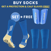 Professional Shin Guards Set with Pocketed Socks – Full Leg Protection for Football Players