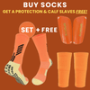 Professional Shin Guards Set with Pocketed Socks – Full Leg Protection for Football Players