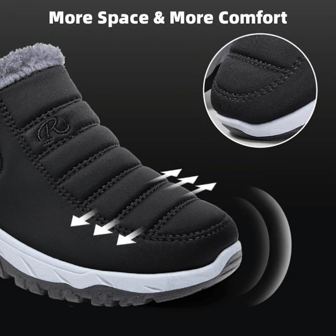 Orthopedic Women's Warm Ankle Booties for Bunion Relief Water-Resistant Winter
