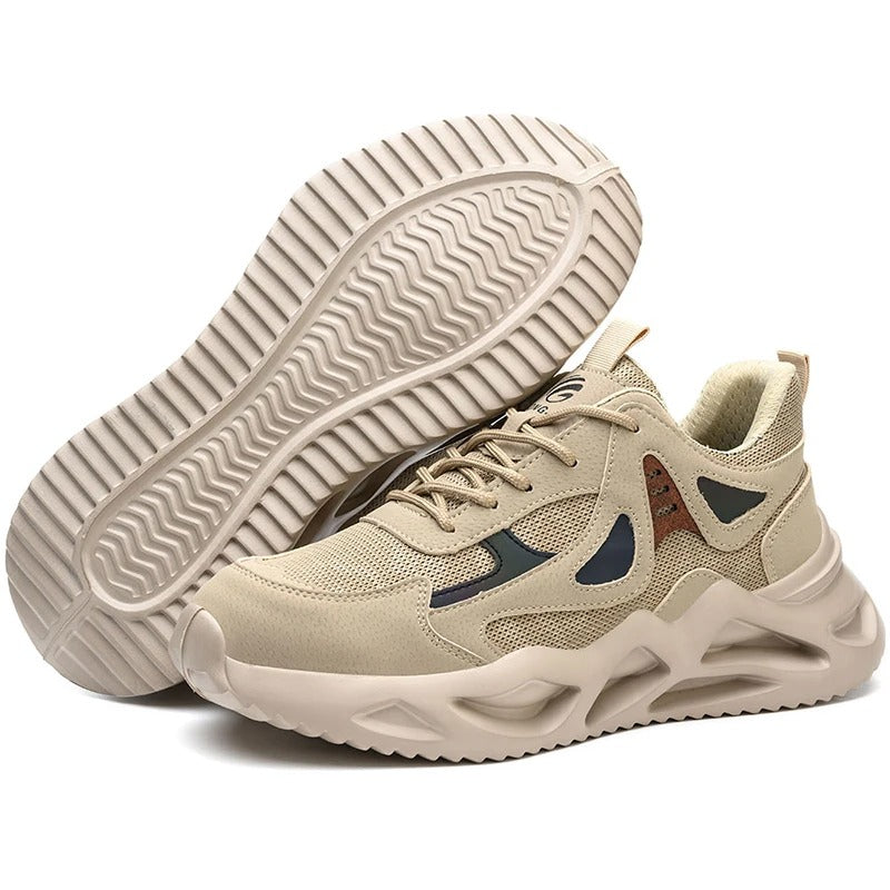 Men’s Lightweight Safety Trainers – Steel Toe Cap Work Shoes with Kevlar Midsole