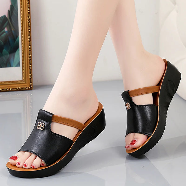 Orthopedic Open Toe Wedge Sandals for Women Casual Platform Shoes VilyVital