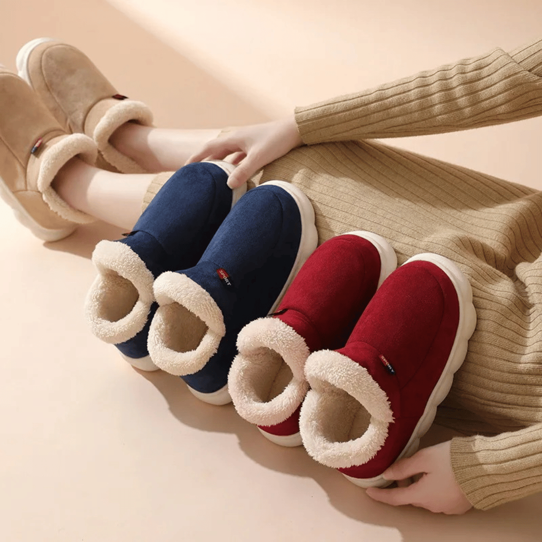 VilyVital™ | Winter Fur Warm Plush Slippers – Stay Cozy Indoors & Outdoors