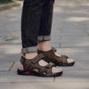 Men’s Cowhide Leather Gladiator Sandals – Outdoor Hiking & Beach Sandals