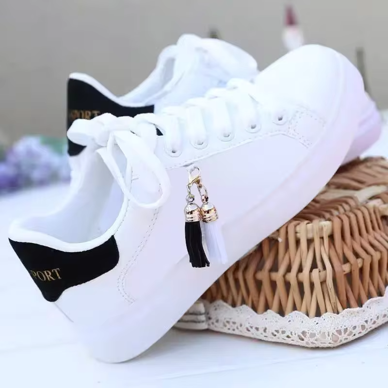 Women s Casual Sneakers with Tassel Detail Trendy Everyday Shoes VilyVital