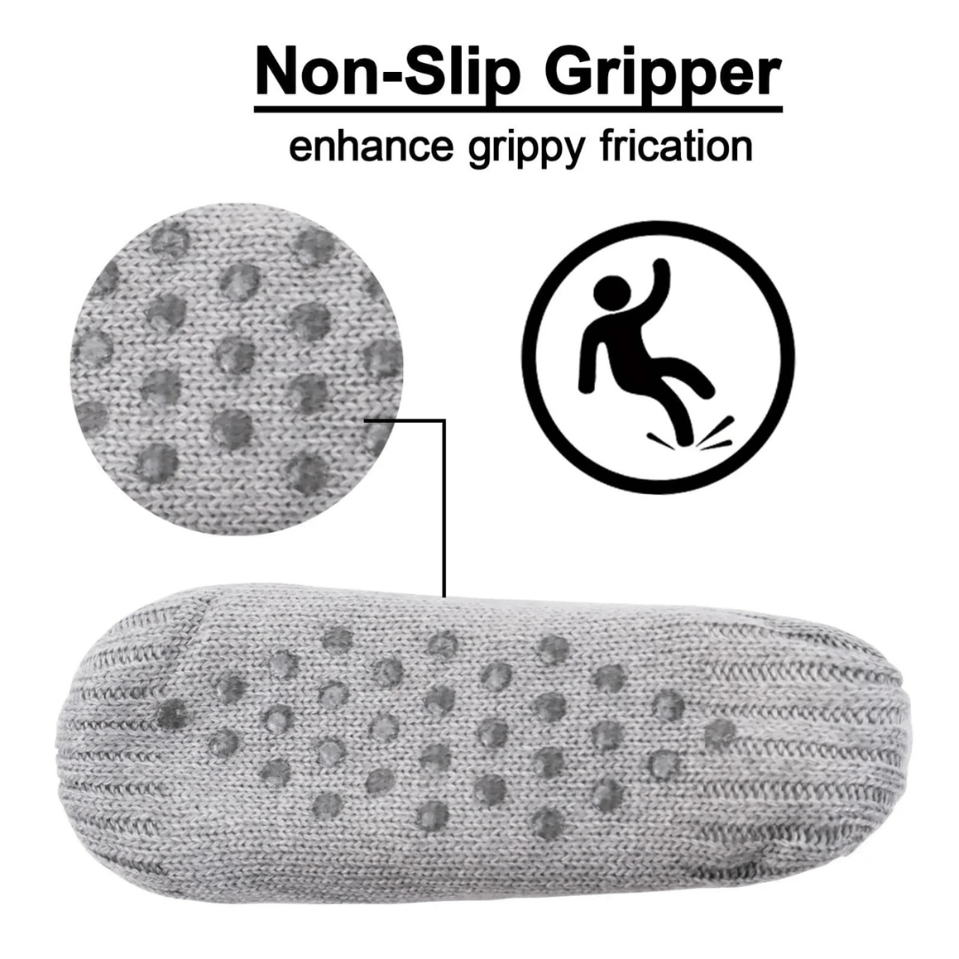 VilyVital™ | Warm Winter Cotton Fluffy Socks – Non-Slip Grip Short Thick Soft Socks