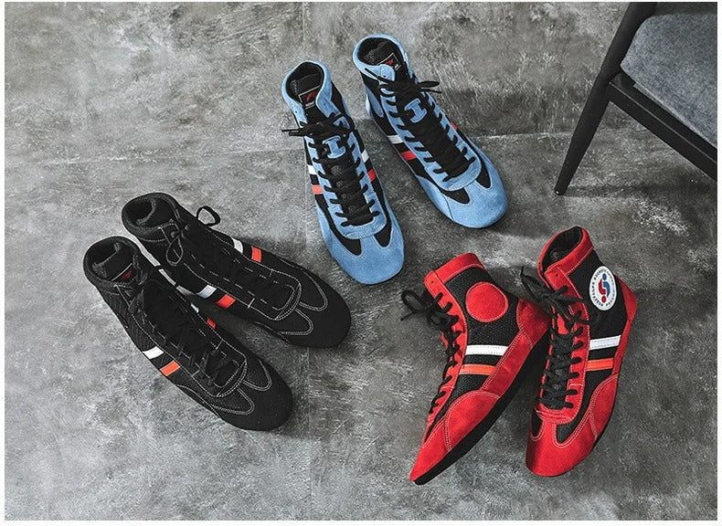 VilyVital™ Men’s Professional Boxing Shoes – Soft Bottom Wrestling Sneakers for Training & Competition