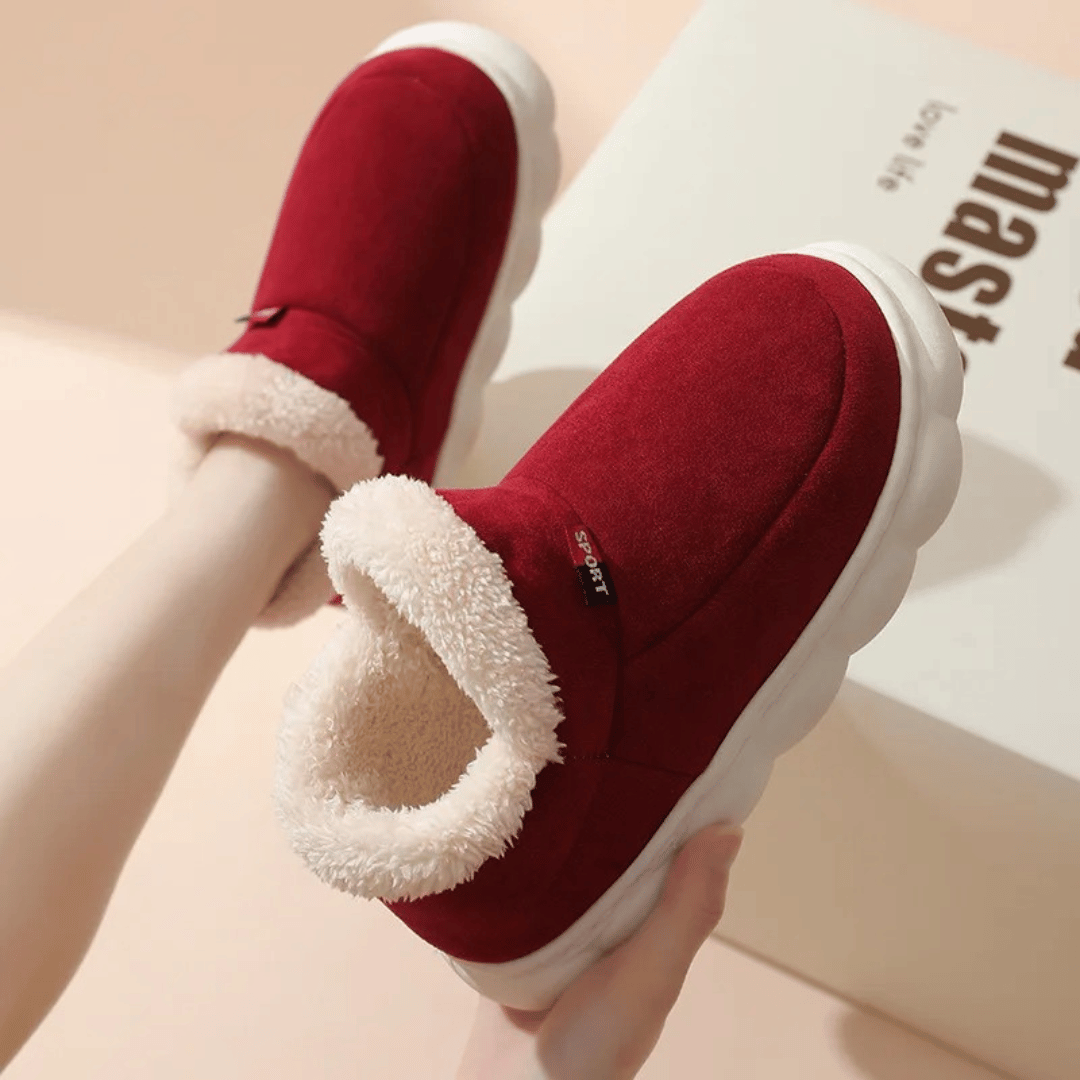 VilyVital™ | Winter Fur Warm Plush Slippers – Stay Cozy Indoors & Outdoors