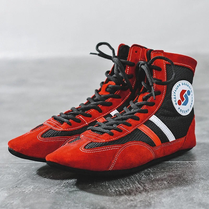 VilyVital™ Men’s Professional Boxing Shoes – Soft Bottom Wrestling Sneakers for Training & Competition