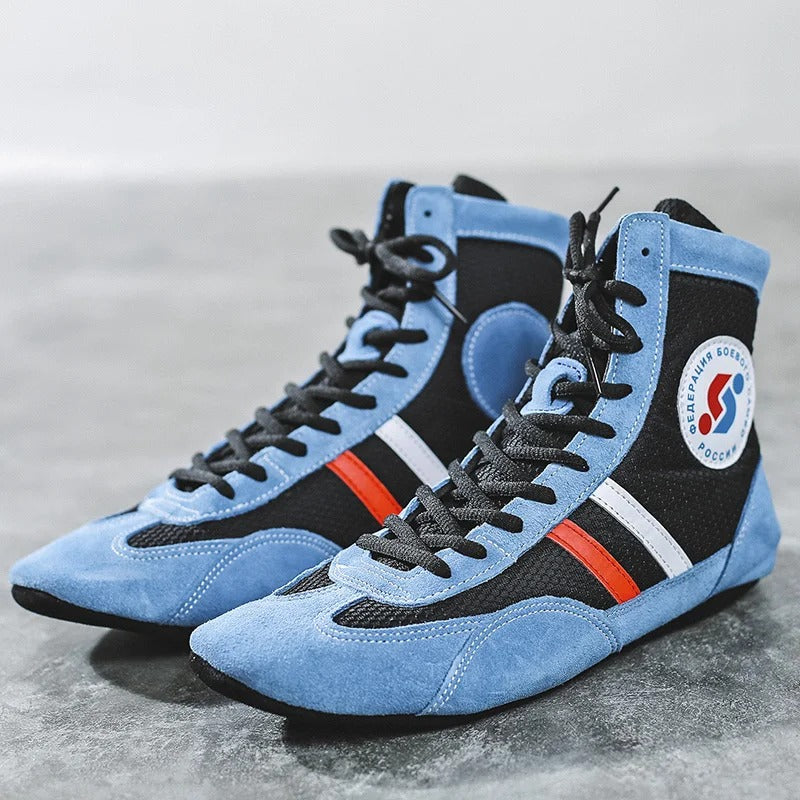 VilyVital™ Men’s Professional Boxing Shoes – Soft Bottom Wrestling Sneakers for Training & Competition