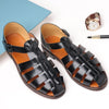 Men’s Fisherman Leather Sandals Roman-Style– Non-Slip Summer Comfort for Outdoor & Casual Wear