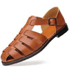 Men’s Fisherman Leather Sandals Roman-Style– Non-Slip Summer Comfort for Outdoor & Casual Wear