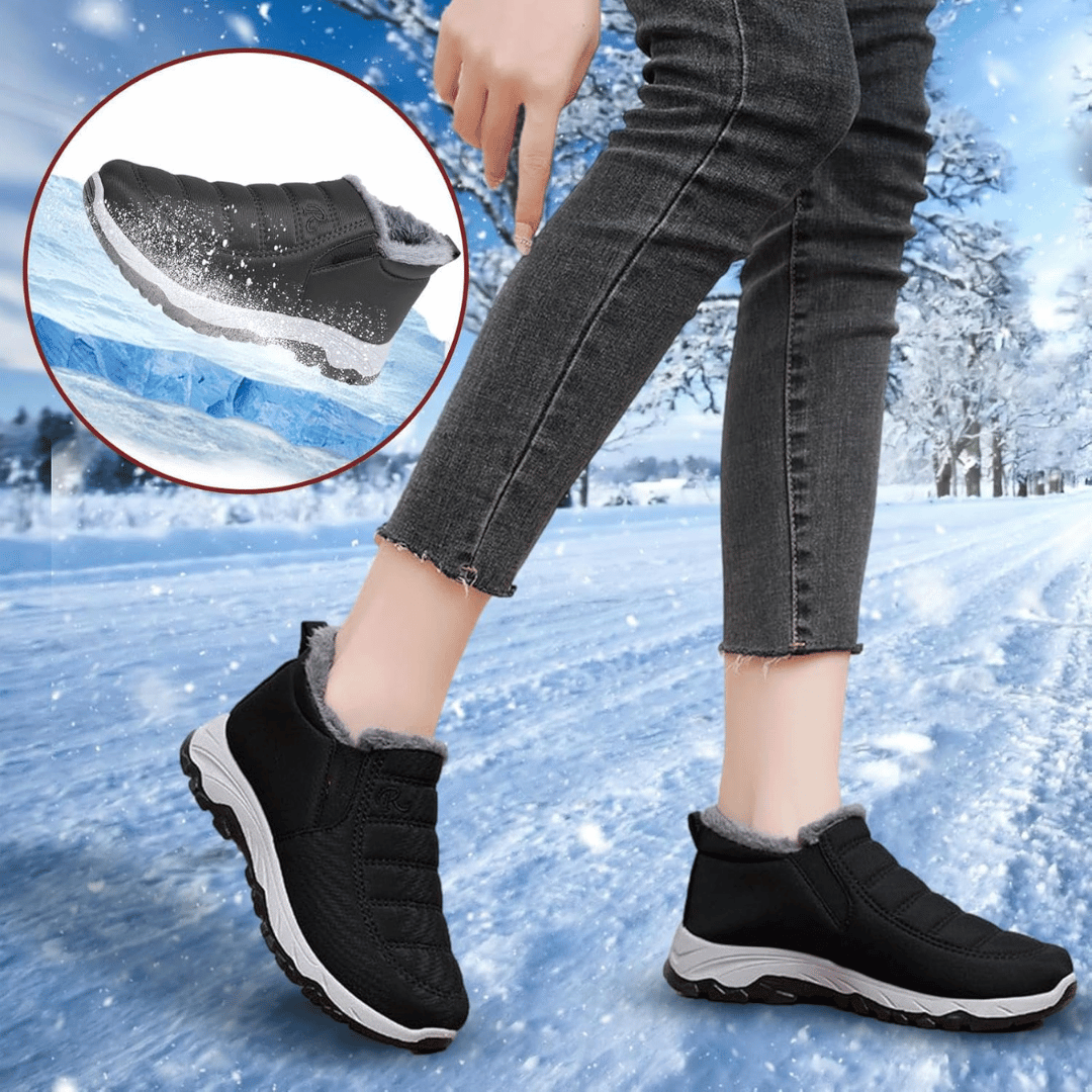 Orthopedic Women's Warm Ankle Booties for Bunion Relief Water-Resistant Winter