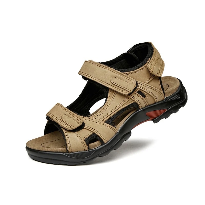 Men’s Cowhide Leather Gladiator Sandals – Outdoor Hiking & Beach Sandals