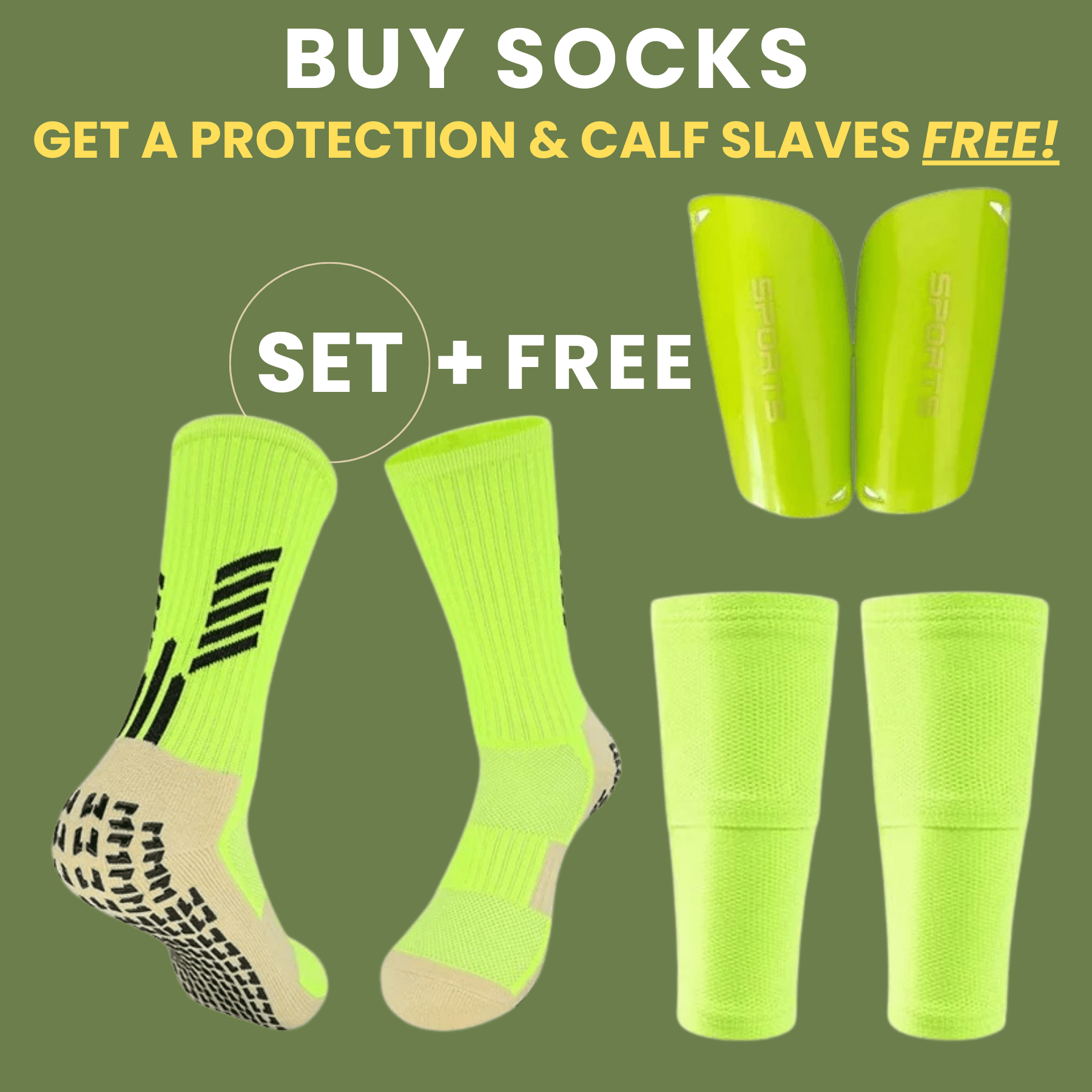 Professional Shin Guards Set with Pocketed Socks – Full Leg Protection for Football Players