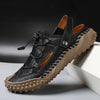 Men’s Breathable Leather Gladiator Sandals – Non-Slip Beach Slippers & Casual Flip Flops