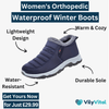 Orthopedic Women's Warm Ankle Booties for Bunion Relief Water-Resistant Winter