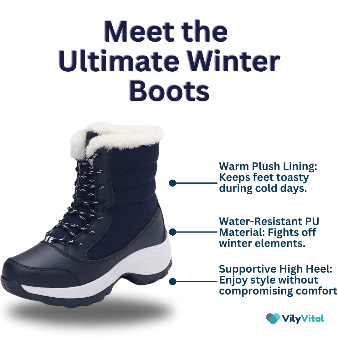 VilyVital™ | Warm & Stylish Women’s Waterproof Winter Boots