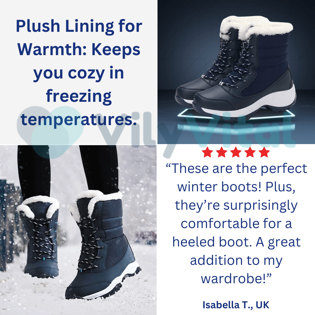 VilyVital™ | Warm & Stylish Women’s Waterproof Winter Boots