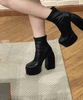 VilyVital™ | Stylish and Comfortable High-Heeled PU Leather Boots