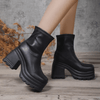 VilyVital™ | Stylish and Comfortable High-Heeled PU Leather Boots