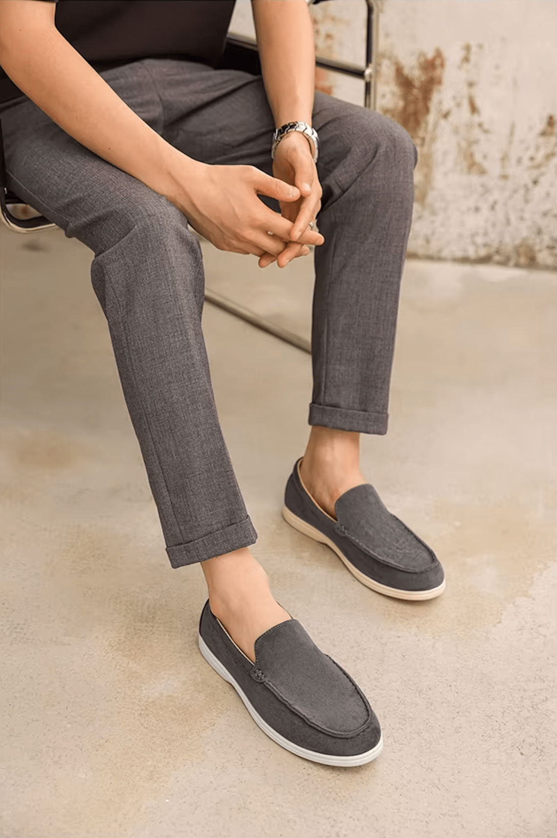 VilyVital™ | Men’s Suede Loafers – Slip-On Casual Shoes, British Style Driving Moccasins, Lightweight & Comfortable Walking Flats - VilyVital