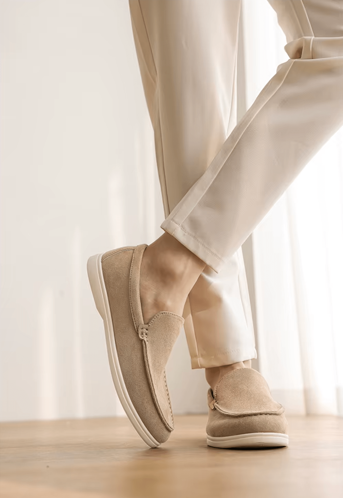 VilyVital™ | Men’s Suede Loafers – Slip-On Casual Shoes, British Style Driving Moccasins, Lightweight & Comfortable Walking Flats - VilyVital