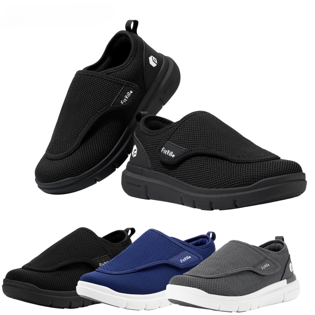 Men's Extra Wide Orthopedic Adjustable Walking Shoes