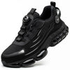 Men’s Breathable Steel Toe Work Shoes – Lightweight Safety Sneakers with Air-Cushioned Sole & Kevlar Midsole