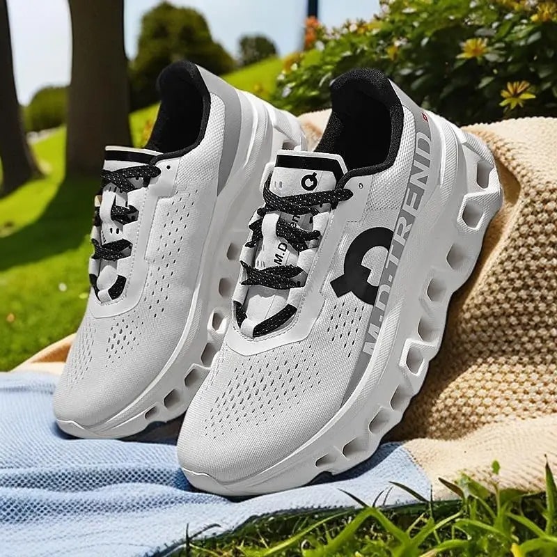 Men’s Lightweight Breathable Running Shoes – Cushioned, Wear‑Resistant Athletic Trainers - VilyVital
