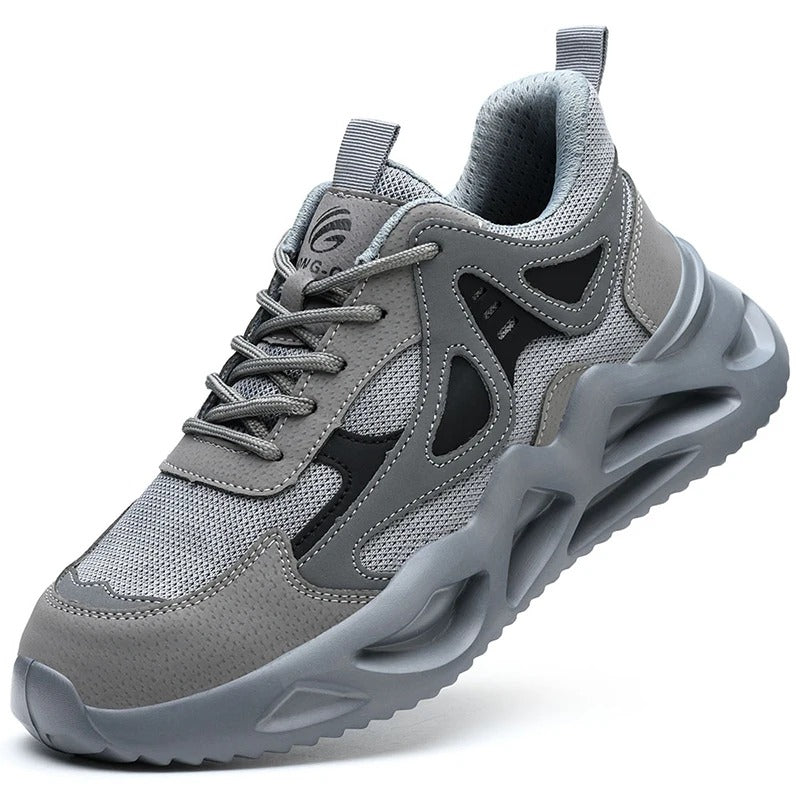 Men’s Lightweight Safety Trainers – Steel Toe Cap Work Shoes with Kevlar Midsole
