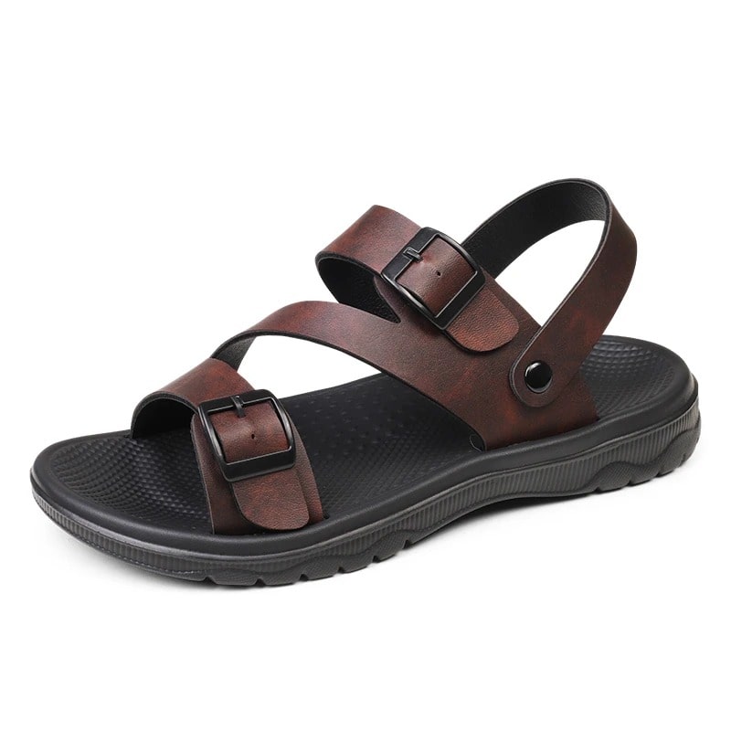 Men's Summer Sandals – Breathable Gladiator-Style Leather Sandals