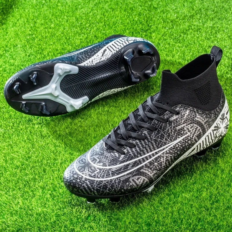 Men’s FG/TF Football Boots for Grass – Lightweight Soccer Cleats with Long Studs